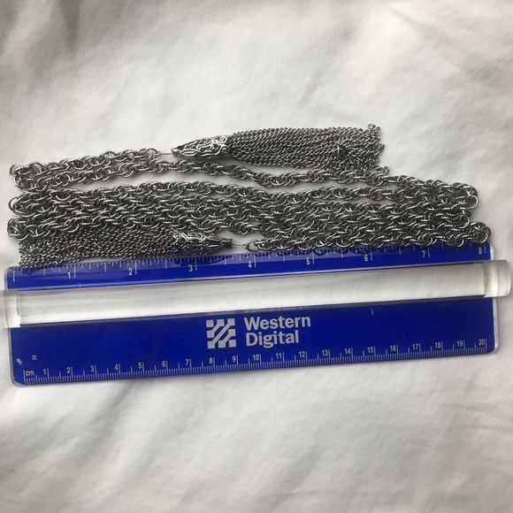 Silver Metal Wrap Necklace - Picture 5 of 8